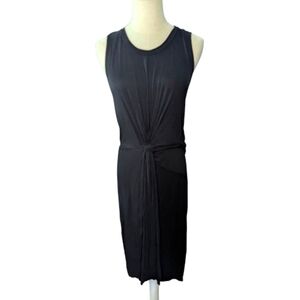 Worthington Twist Front Little Black Sleeveless Dress Extra Large